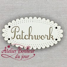 Engraved “Patchwork” button