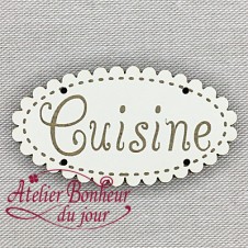 Engraved “Kitchen” button