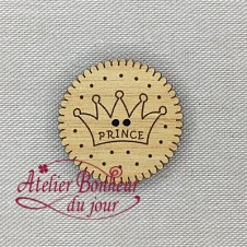 Decorative wooden buttons "Choco prince" Atelier bonheur du jour