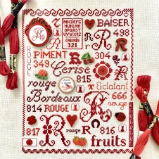 Embroidery kit “R” like “RED”