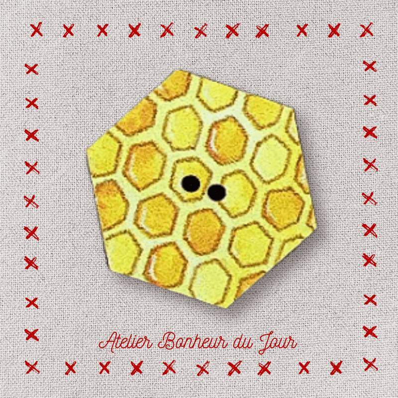 Bouton décoratif en bois "cire d'abeilles" Atelier Bonheur du jour