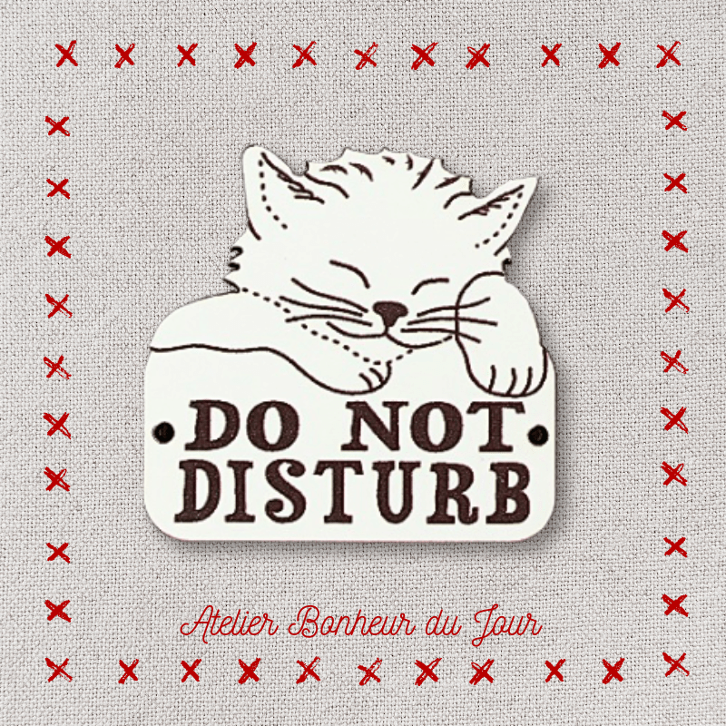 Petite plaque "do not disturb" de l'Atelier Bonheur du jour