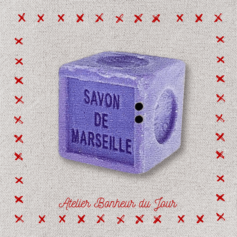 Decorative wooden button “Soap of provence" Atelier bonheur du jour